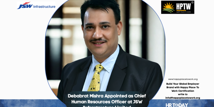 Debabrat Mishra Appointed as Chief Human Resources Officer at JSW Infrastructure Limited