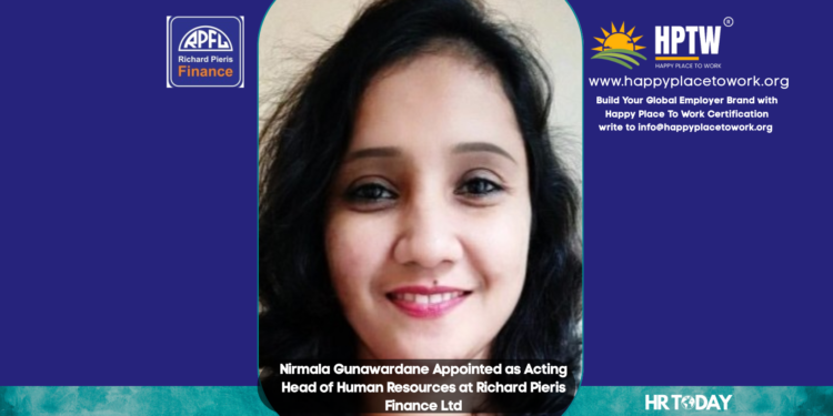 Nirmala Gunawardane Appointed as Acting Head of Human Resources at Richard Pieris Finance Ltd