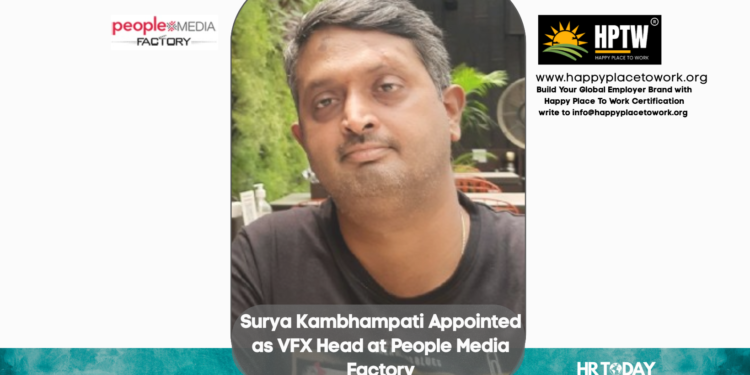 Surya Kambhampati Appointed as VFX Head at People Media Factory