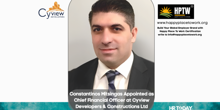 Constantinos Mitsingas Appointed as Chief Financial Officer at Cyview Developers & Constructions Ltd