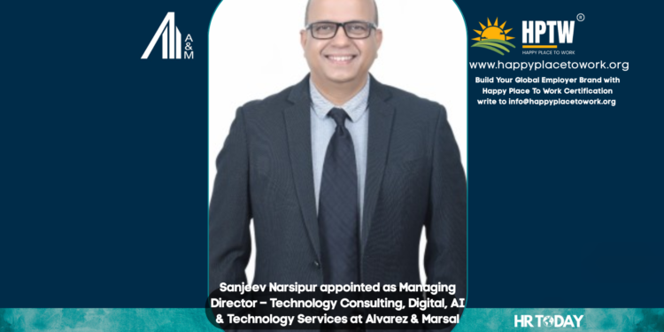 Sanjeev Narsipur appointed as Managing Director – Technology Consulting, Digital, AI & Technology Services at Alvarez & Marsal