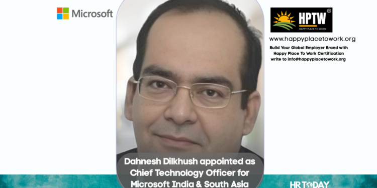 Dahnesh Dilkhush appointed as Chief Technology Officer for Microsoft India & South Asia