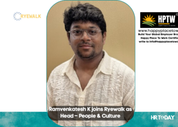 Ramvenkatesh K joins Ryewalk as Head – People & Culture