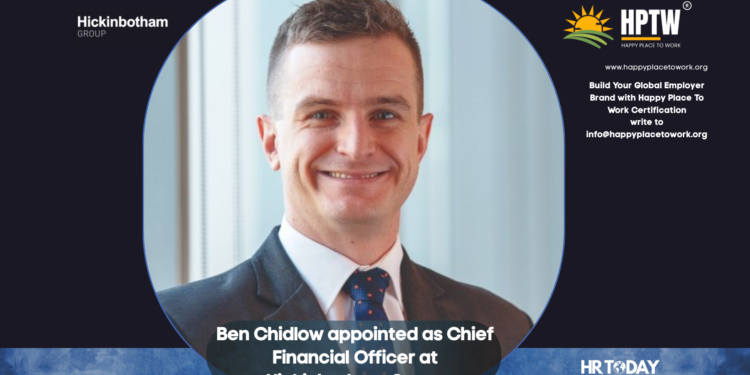 Ben Chidlow appointed as Chief Financial Officer at Hickinbotham Group