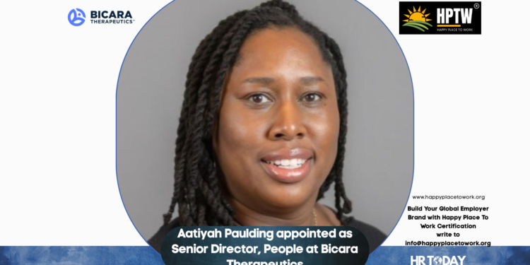 Aatiyah Paulding appointed as Senior Director, People at Bicara Therapeutics