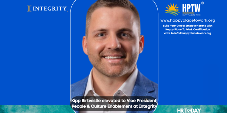 Kipp Birtwistle elevated to Vice President, People & Culture Enablement at Integrity
