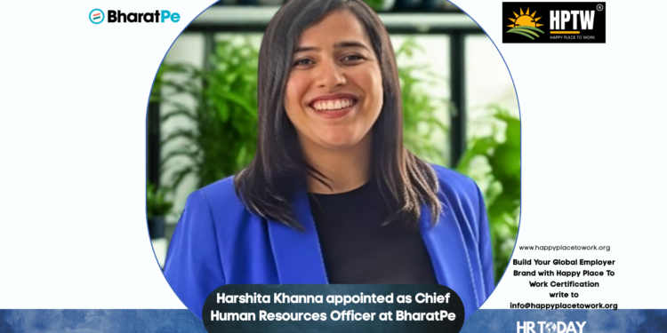 Harshita Khanna appointed as Chief Human Resources Officer at BharatPe
