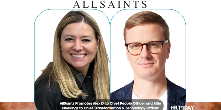 AllSaints Promotes Alex D. to Chief People Officer and Alfie Meekings to Chief Transformation & Technology Officer