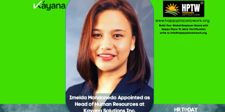 Imelda Mondonedo Appointed as Head of Human Resources at Kayana Solutions Inc.