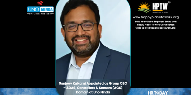 Sanjeev Kulkarni Appointed as Group CEO – ADAS, Controllers & Sensors (ACS) Domain at Uno Minda