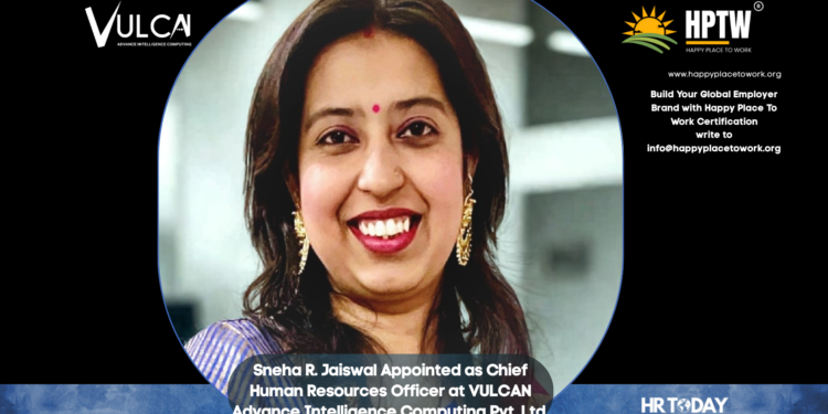 Sneha R. Jaiswal Appointed as Chief Human Resources Officer at VULCAN Advance Intelligence Computing Pvt. Ltd.