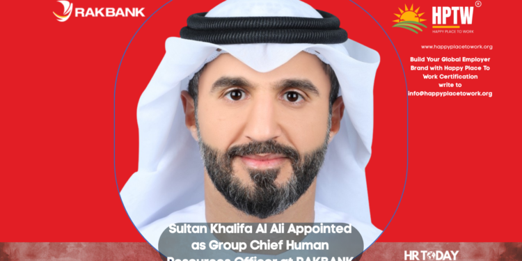 Sultan Khalifa Al Ali Appointed as Group Chief Human Resources Officer at RAKBANK