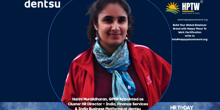 Harini Muralidharan, GPHR Appointed as Cluster HR Director – India, Finance Services & India Business Platforms at dentsu