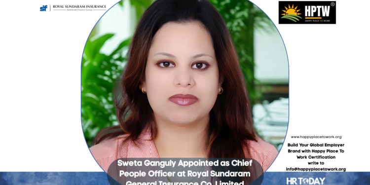 Sweta Ganguly Appointed as Chief People Officer at Royal Sundaram General Insurance Co. Limited