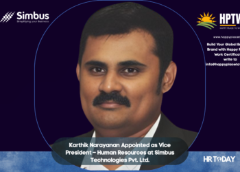 Karthik Narayanan Appointed as Vice President – Human Resources at Simbus Technologies Pvt. Ltd.