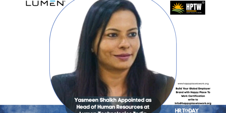 Yasmeen Shaikh Appointed as Head of Human Resources at Lumen Technologies India