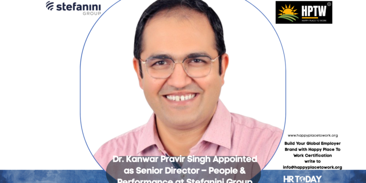 Dr. Kanwar Pravir Singh Appointed as Senior Director – People & Performance at Stefanini Group