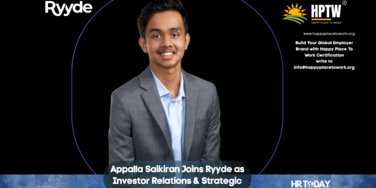 Appalla Saikiran Joins Ryyde as Investor Relations & Strategic Partnerships Advisor