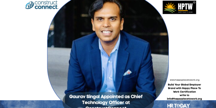 Gaurav Singal Appointed as Chief Technology Officer at ConstructConnect