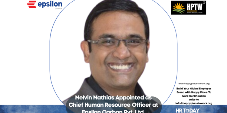 Melvin Mathias Appointed as Chief Human Resource Officer at Epsilon Carbon Pvt. Ltd.