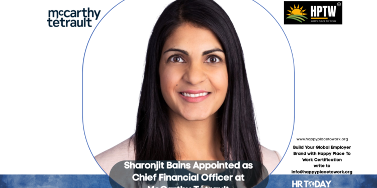 Sharonjit Bains Appointed as Chief Financial Officer at McCarthy Tétrault