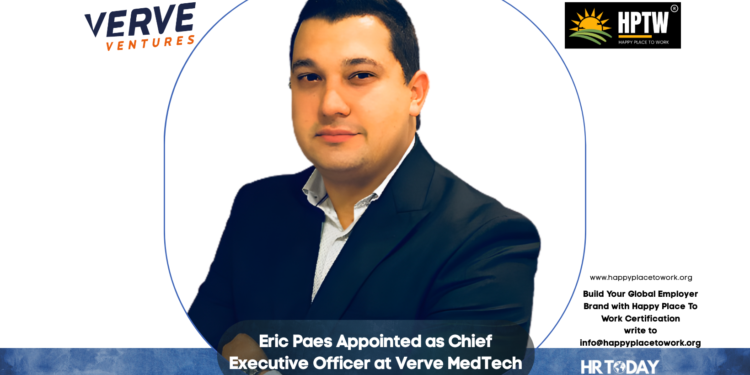 Eric Paes Appointed as Chief Executive Officer at Verve MedTech