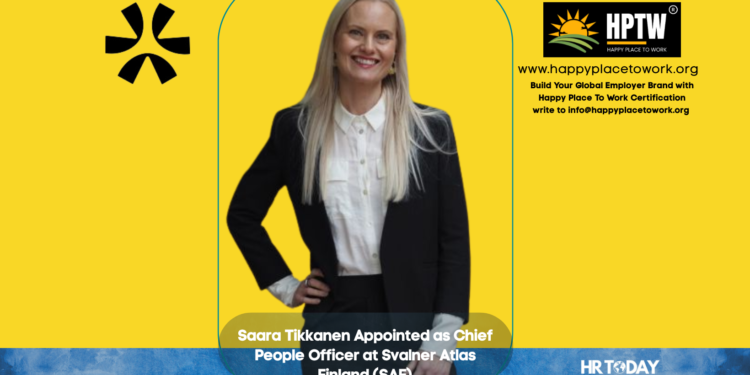 Saara Tikkanen Appointed as Chief People Officer at Svalner Atlas Finland (SAF)