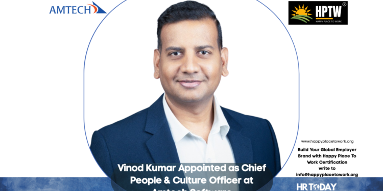 Vinod Kumar Appointed as Chief People & Culture Officer at Amtech Software
