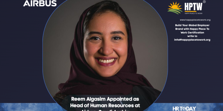 Reem Algasim Appointed as Head of Human Resources at Airbus, Saudi Arabia