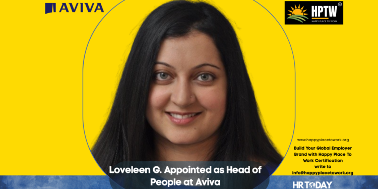 Loveleen G. Appointed as Head of People at Aviva