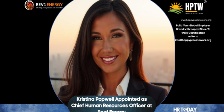 Kristina Popwell Appointed as Chief Human Resources Officer at Rev1 Energy