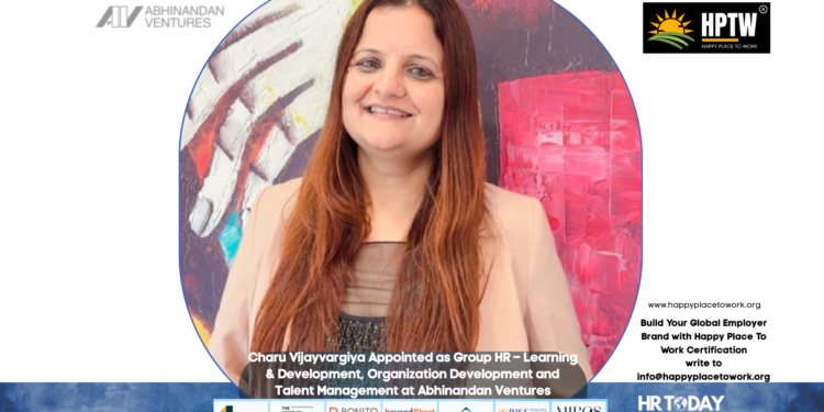 Charu Vijayvargiya Appointed as Group HR – Learning & Development, Organization Development and Talent Management at Abhinandan Ventures