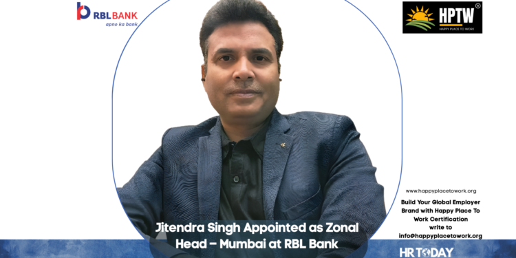 Jitendra Singh Appointed as Zonal Head – Mumbai at RBL Bank