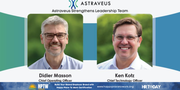 Astraveus Strengthens Leadership Team with Appointments of Didier Masson as COO and Ken Kotz as CTO