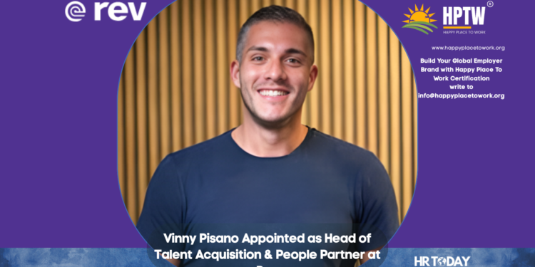 Vinny Pisano Appointed as Head of Talent Acquisition & People Partner at Rev