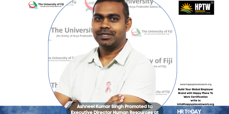 Ashneel Kumar Singh Promoted to Executive Director Human Resources at The University of Fiji
