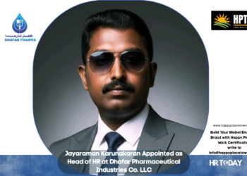 Jayaraman Karunakaran Appointed as Head of HR at Dhofar Pharmaceutical Industries Co. LLC