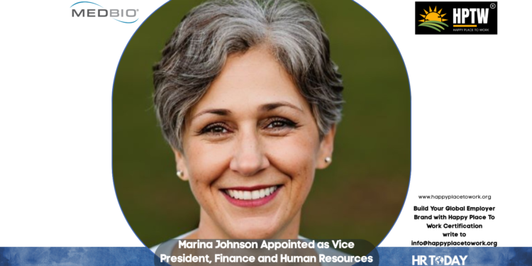 Marina Johnson Appointed as Vice President, Finance and Human Resources at Medbio, LLC