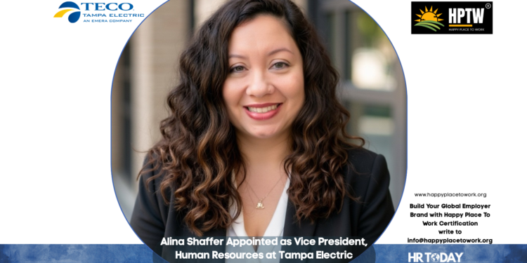 Alina Shaffer Appointed as Vice President, Human Resources at Tampa Electric