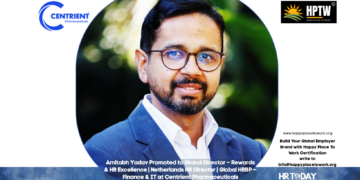Amitabh Yadav Promoted to Global Director – Rewards & HR Excellence | Netherlands HR Director | Global HRBP – Finance & IT at Centrient Pharmaceuticals