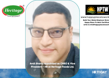 Amit Shetty Appointed as CHRO & Vice President – HR at Heritage Foods Ltd.