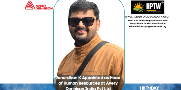 Janardhan K Appointed as Head of Human Resources at Avery Dennison India Pvt Ltd