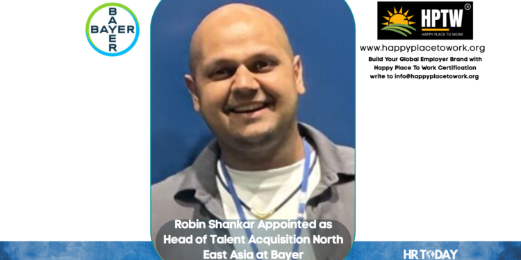 Robin Shankar Appointed as Head of Talent Acquisition North East Asia at Bayer
