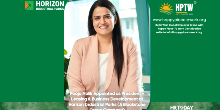 Pooja Malik Appointed as President – Leasing & Business Development at Horizon Industrial Parks (A Blackstone Group Company)