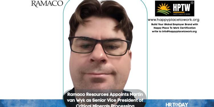 Ramaco Resources Appoints Martin van Wyk as Senior Vice President of Critical Minerals Processing