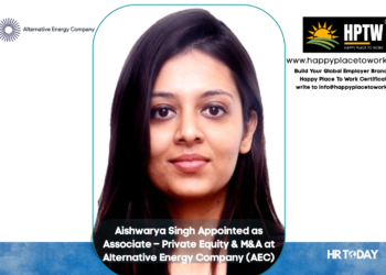 Aishwarya Singh Appointed as Associate – Private Equity & M&A at Alternative Energy Company (AEC)
