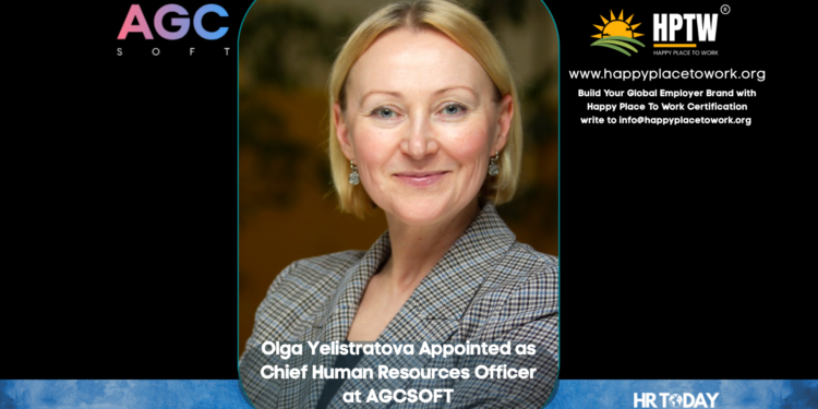 Olga Yelistratova Appointed as Chief Human Resources Officer at AGCSOFT