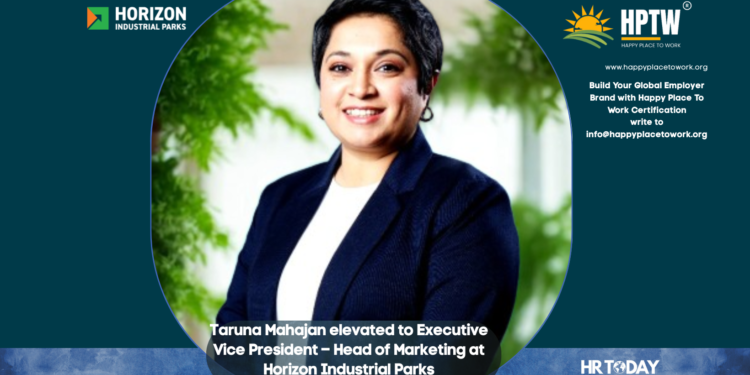 Taruna Mahajan elevated to Executive Vice President – Head of Marketing at Horizon Industrial Parks