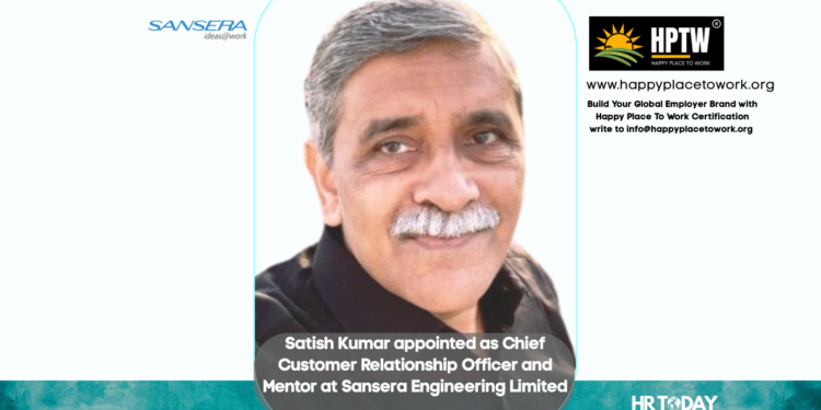 Satish Kumar appointed as Chief Customer Relationship Officer and Mentor at Sansera Engineering Limited