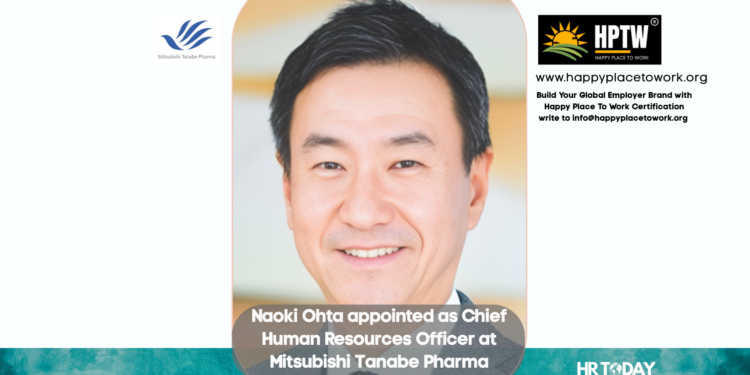 Naoki Ohta appointed as Chief Human Resources Officer at Mitsubishi Tanabe Pharma